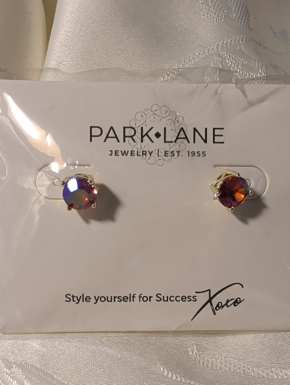 Park Lane Iridescent Coral Earrings